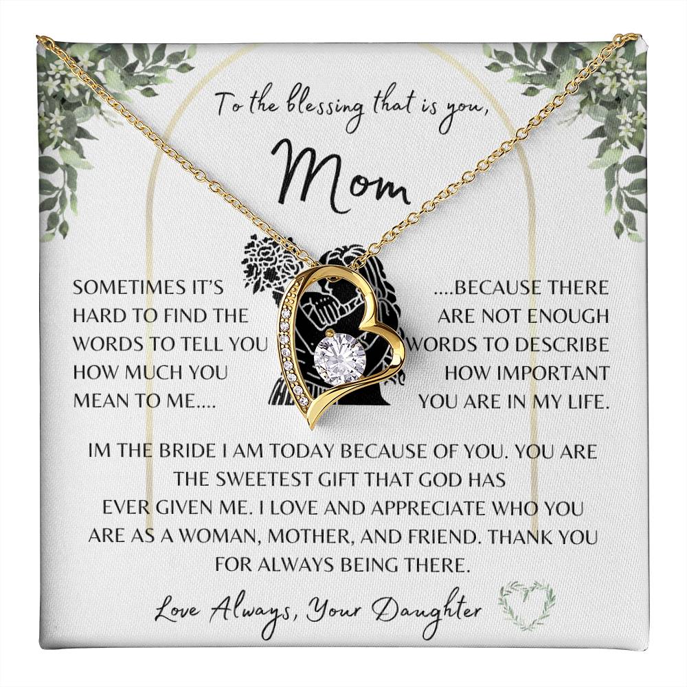 Wedding Gift | Mother of the Bride | Forever Love Necklace