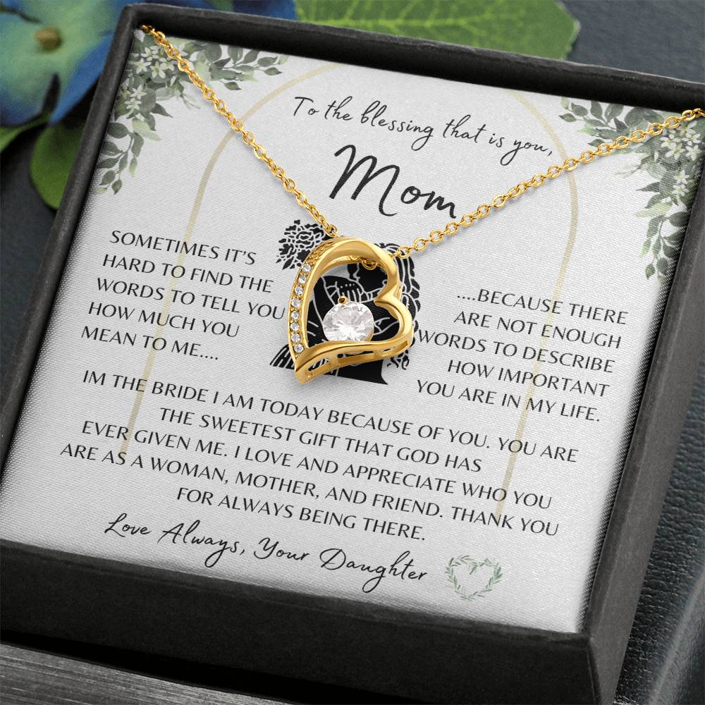 Wedding Gift | Mother of the Bride | Forever Love Necklace