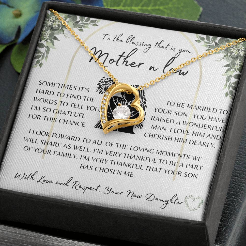 Wedding Gift | Mother of the Groom | Forever Love Necklace