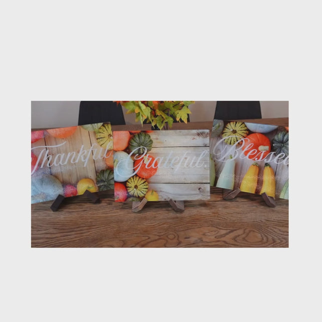 GRATEFUL. THANKFUL. BLESSED. | 3-Piece Glass Charcuterie & Cutting Board Bundle